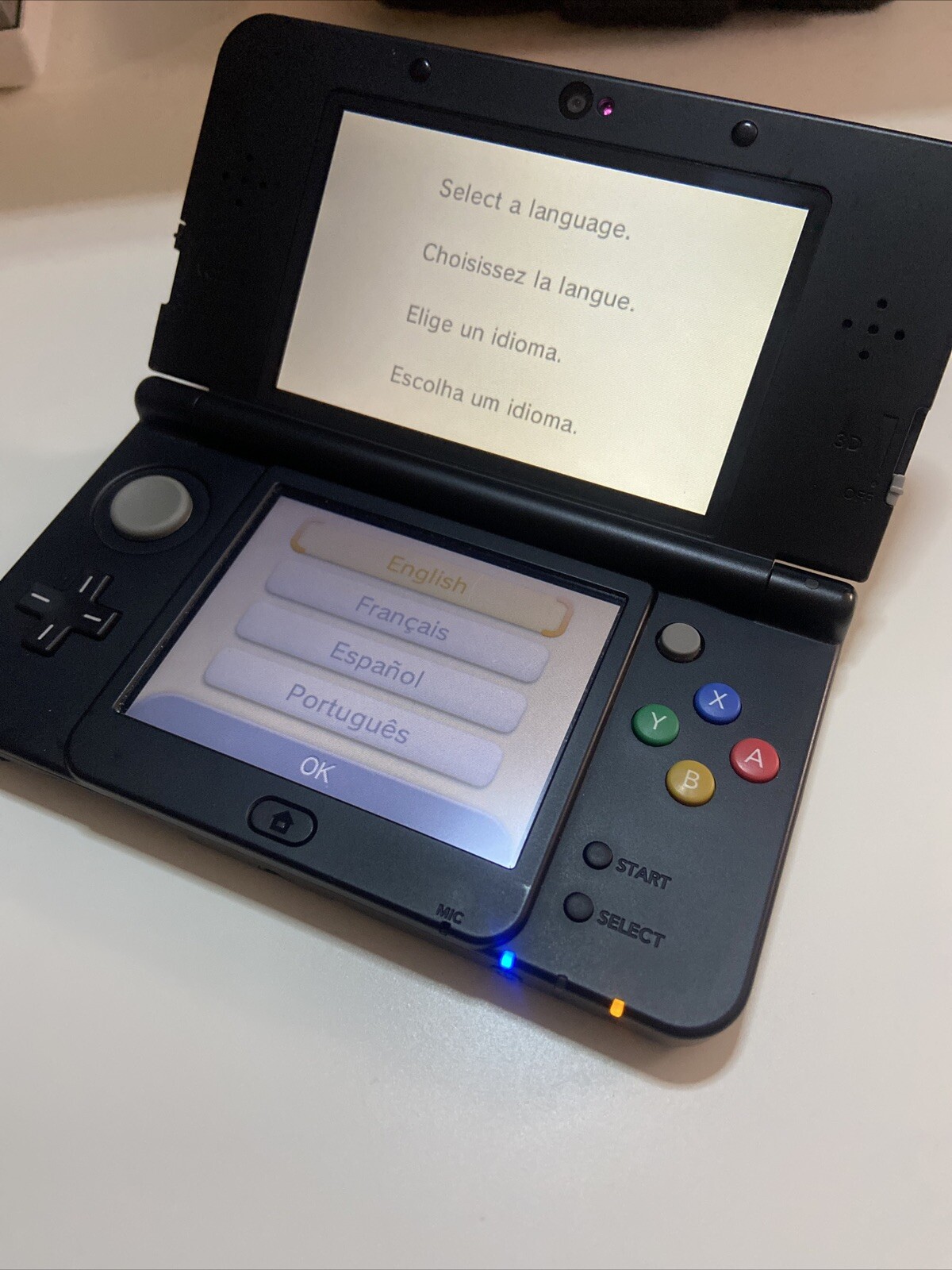 New 3DS Mario Edition Handheld System Black Comes With New Charger