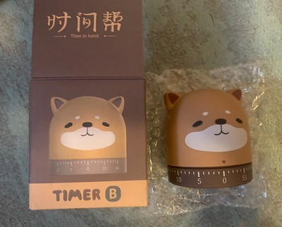 Timer 360 Degree Rotating Easy Operation Portable Cartoon Animal Timer Cute Dog