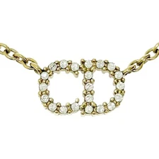 Christian Dior Gold Plated/crystal Clair D Lune Necklace for Women 288434 Ne...