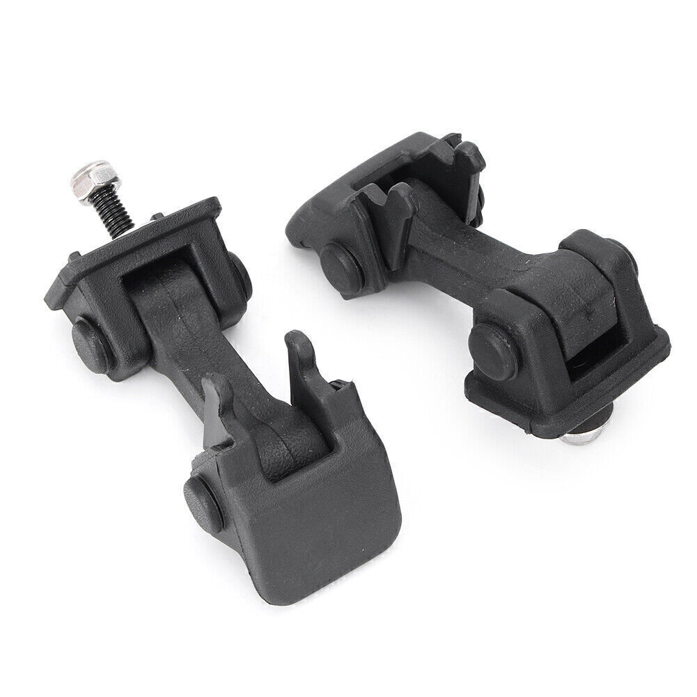 Locking Hood Latches For Jeep Wrangler TJ (1997-2006) - Aluminum Black Pair With 2 Keys, Reduces Hood Flutter