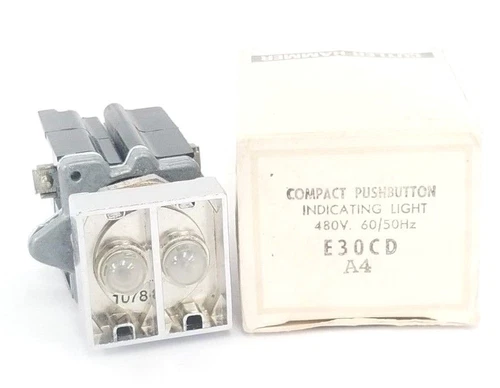 NIB EATON CUTLER-HAMMER E30CD COMPACT PUSHBUTTON INDICATING LIGHT 480V SER. A4