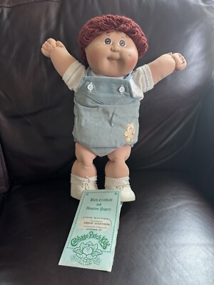 Collector Doll Cabbage Patch Kid Boy Red Hair Cabbage Patch Kid