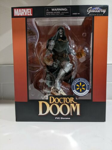 2021 Marvel Gallery Dr. Doom Statue Walmart Exclusive 9” Diamond Select Toys - Picture 1 of 9