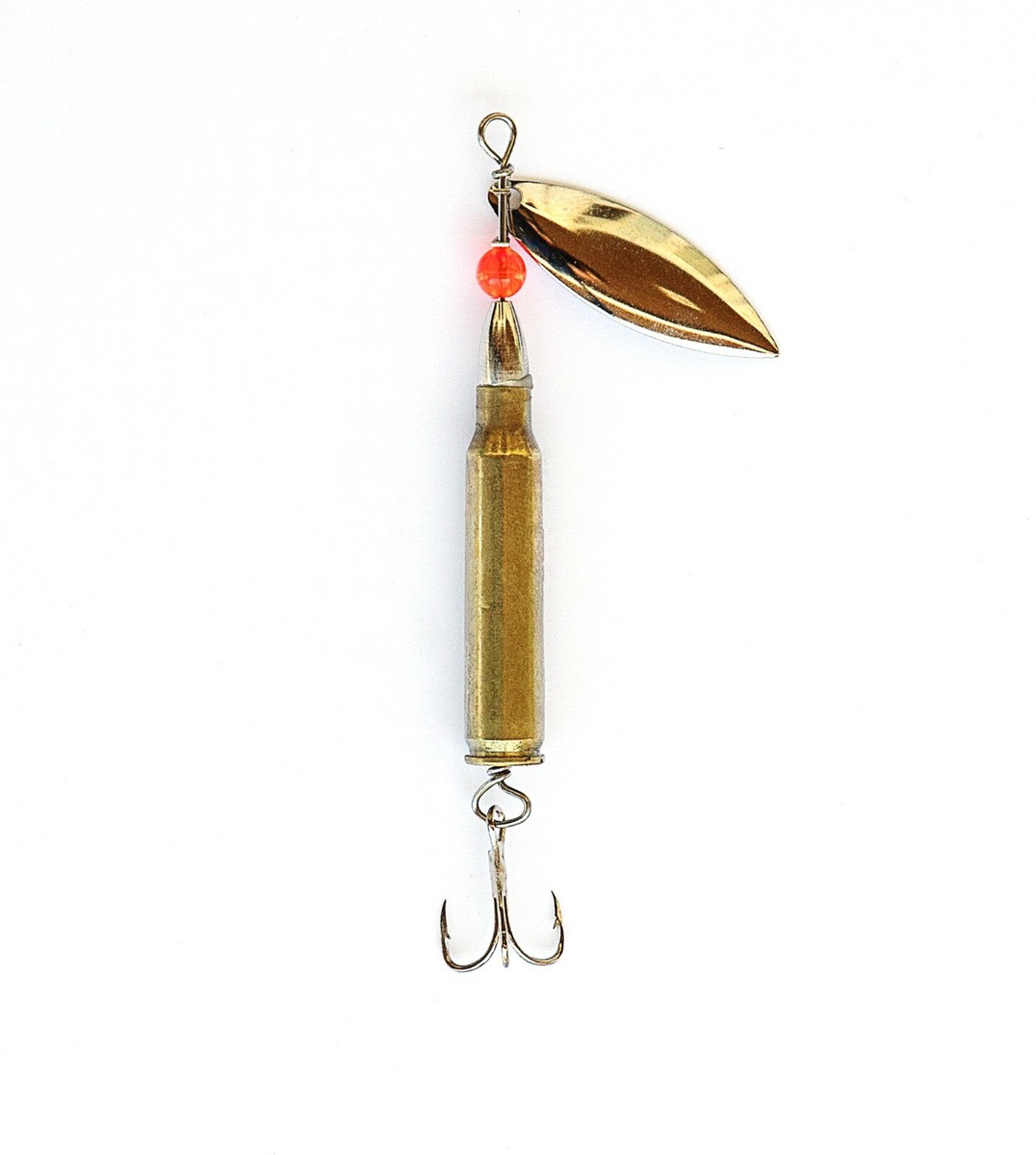 bullet fishing lure Fishing Armory .223 In-line Spinner Bullet Lure
