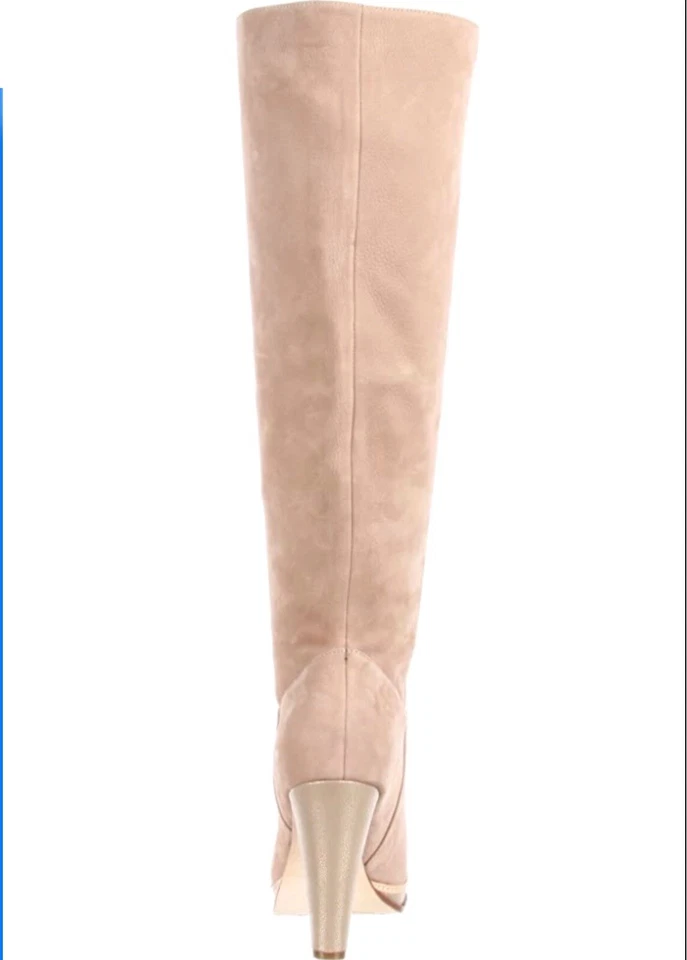 Bota de tacón alto holgada Cole Haan Nola para mujer arce azúcar nobuck talla 7 B nueva sin caja Foto 4 de 4