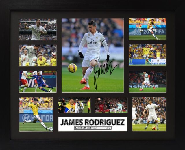 James Rodriguez Signed Framed Memorabilia Limited Edition V1 WB9058