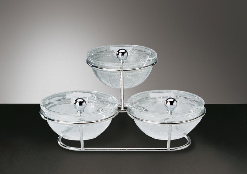 Buffetgestell, Buffetständer, Etagere, LITTLE, 7-teilig, 30x30x14 cm, mit Deckel