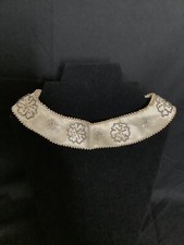 Vintage Baar and Beards Seed Beads Silk Collar Necklace
