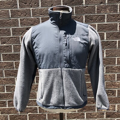 The North Face Gray Full Zip Denali Polartec Jacket Fleece / Nylon Women s Large