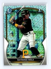 2023 Bowman Chrome Raymond Mola BCP-198 Chrome Mojo Refractor Pittsburgh Pirates