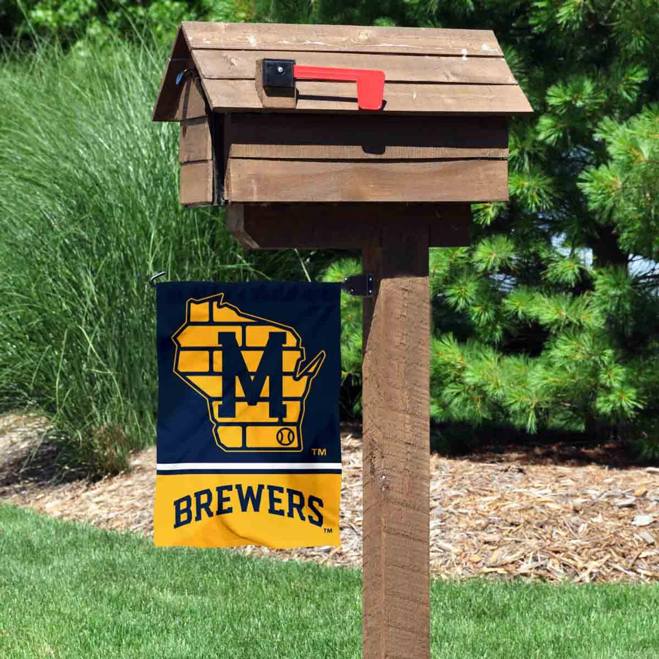 Milwaukee Brewers Retro Plain M Flag Graden Flag