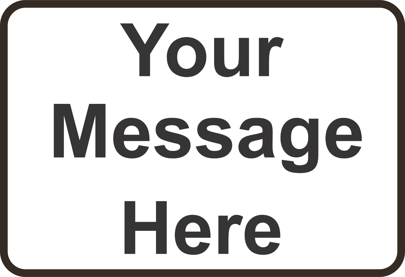 Personalized Aluminum Metal Sign Customized With Custom Text 8" x 12 ...