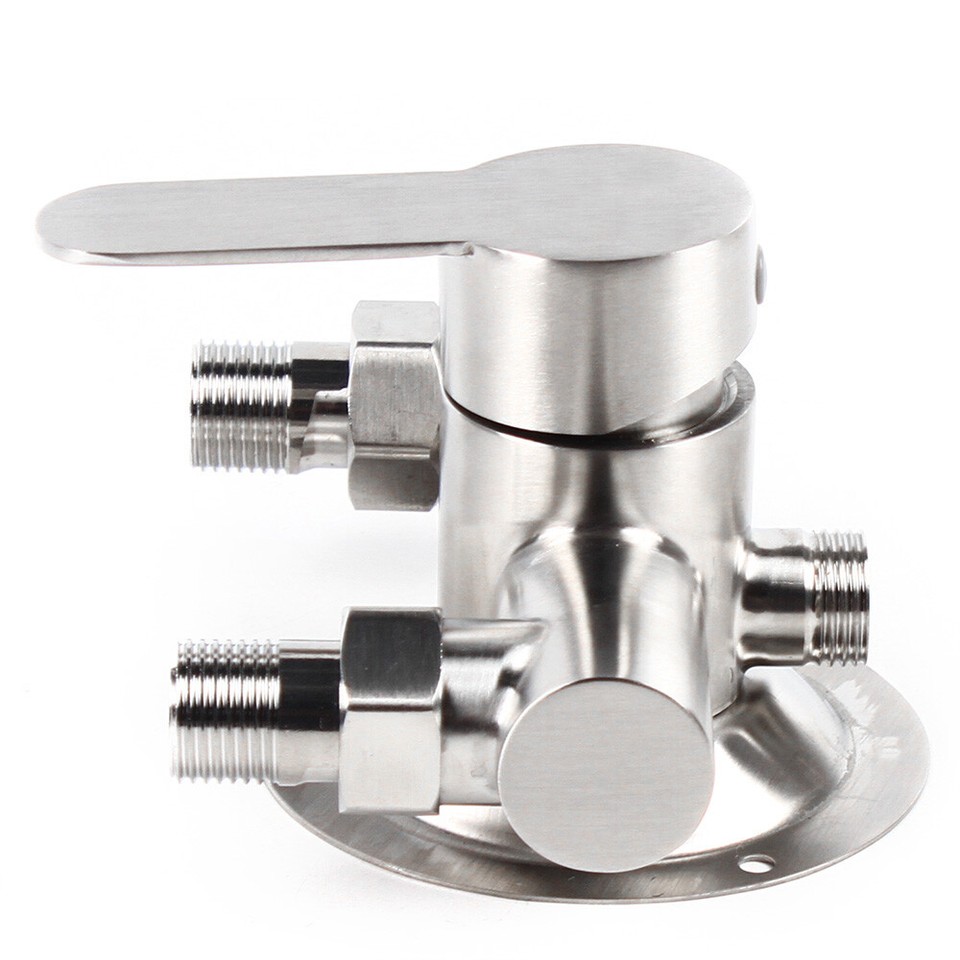 Wall Mount Shower Faucet Control Valve Bath Mixer Bathroom Water Tap