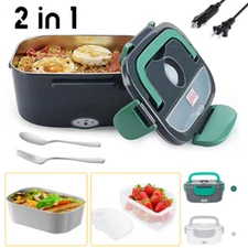 1.5L Electric Heating Lunch Box Portable for Car & Office Food Warmer Container