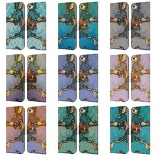 MONIKA STRIGEL GEMSTONE AND GOLD LEATHER BOOK WALLET CASE FOR APPLE iPOD TOUCH