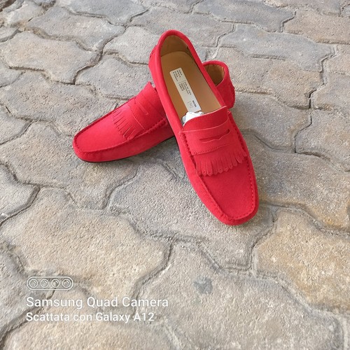 Scarpe uomo Made in Italy, mocassini Uomo Modello Car Shoe In Vera Pelle. - Foto 3 di 5