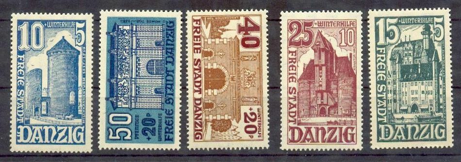 Danzig 262/66 MNH POSTFRESH Set 100EUR