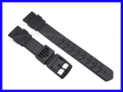 18mm Rubber Watch Band Compatible w/ TAG Formula 1 F1 35mm Midsize