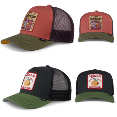 Djinns HFT Cap Food 2023 Basecap Truckercap Meshcap Kappe Oysters Limoncello Neu