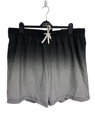 Sonoma Men's Black And Gray Mesh Lined Elastic Waist Swim Trunk Size XXL