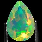 1.58 Ct Natural Ethiopian Faceted Opal Gemstone Multi Color Pear Cut — photo 4