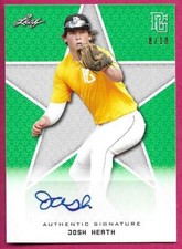 2020 Leaf Perfect Game National Baseball JOSH HEATH Green Autograph 8/10