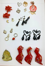Collection of 22 Pieces Jewelry Charms Beads Pendants Jewelry Making Supplies