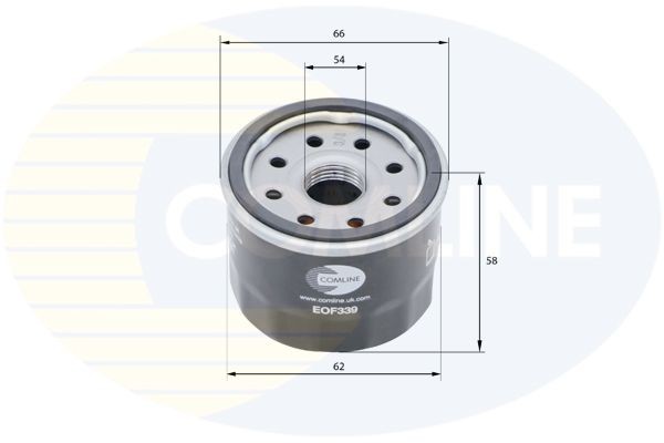 Oil Filter 62 mm 66 mm Outer ⌀ Fits Suzuki Celerio Ignis Swift COMLINE EOF339
