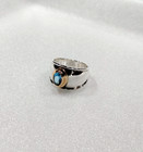 James Avery Christina Ring with Blue Topaz in Sterling Silver & 18k Gold Sz 6.5 — photo 8