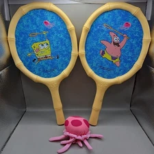 Vintage 2001 SpongeBob SquarePants Jellyfishing Jellyfish Tennis Rackets & Ball