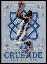 2016-17 Panini Excalibur Silver Prizm Crusade #51 Joel Embiid