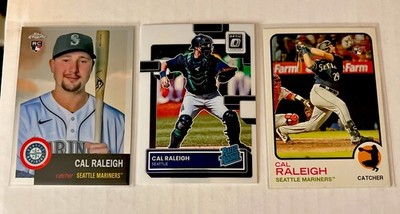 3 Card Cal Raleigh Rookie Lot, Topps Chrome Optic Mariners RC | eBay