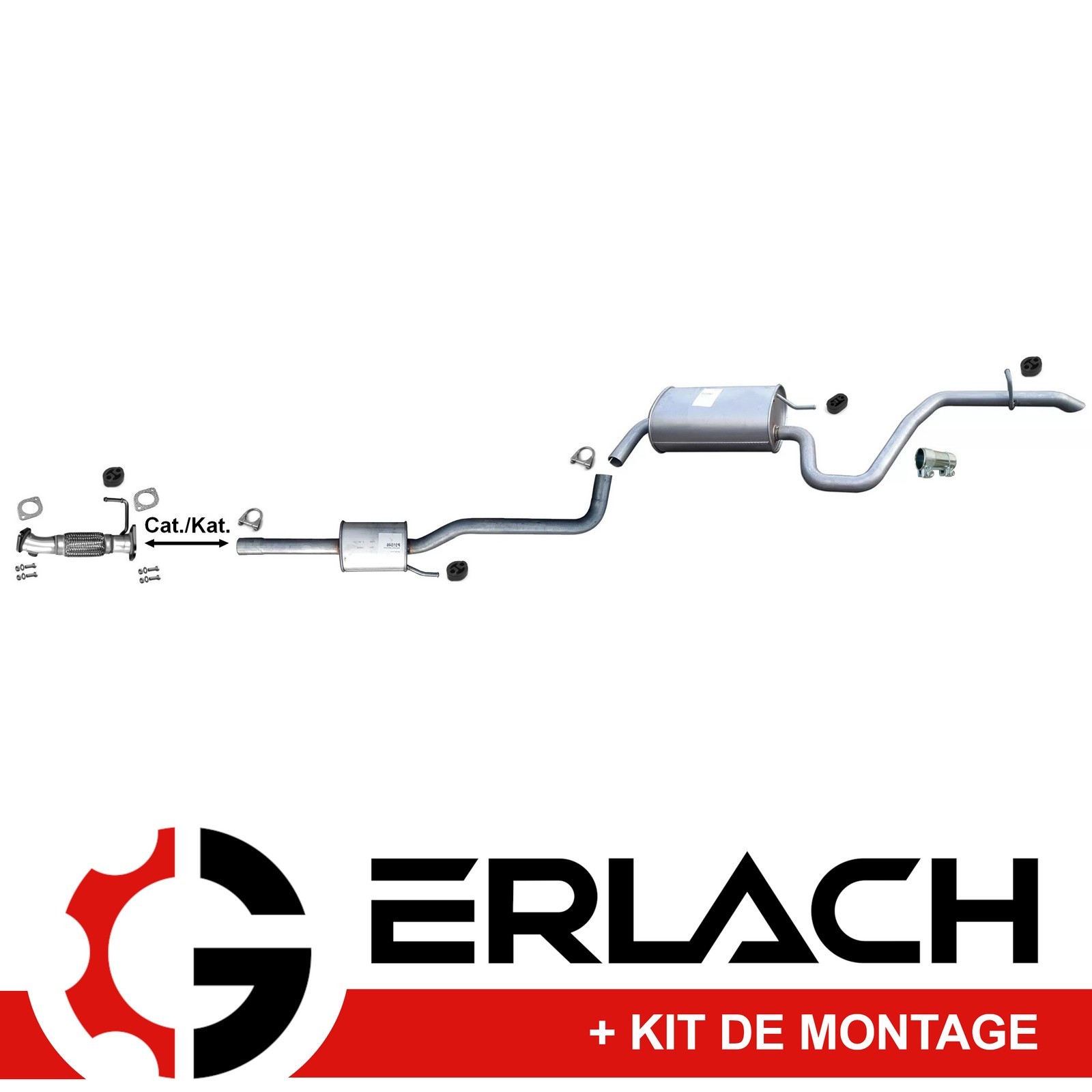 Echappement silencieux KIA Cee'D Sportswagon 1.4 CVVT pot arrière break 10247