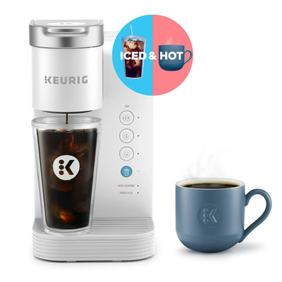 Keurig K-Express Essentials Plus Iced & Hot Coffee Maker Single Serve White