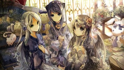 Anime px cat girl living room simple background  Gaming Mat Desk Playmat 55011