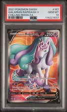 2021 Pokemon Sword & Shield Chilling Reign #167 Galarian Rapidash V -Fa PSA 10 on eBay