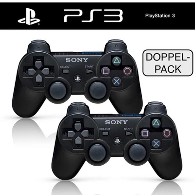 Zwei / 2x PlayStation ORIGINAL Dualshock 3 PS3 Wireless Controller GamePad 🎮🎮✅ - Bild 1 von 4