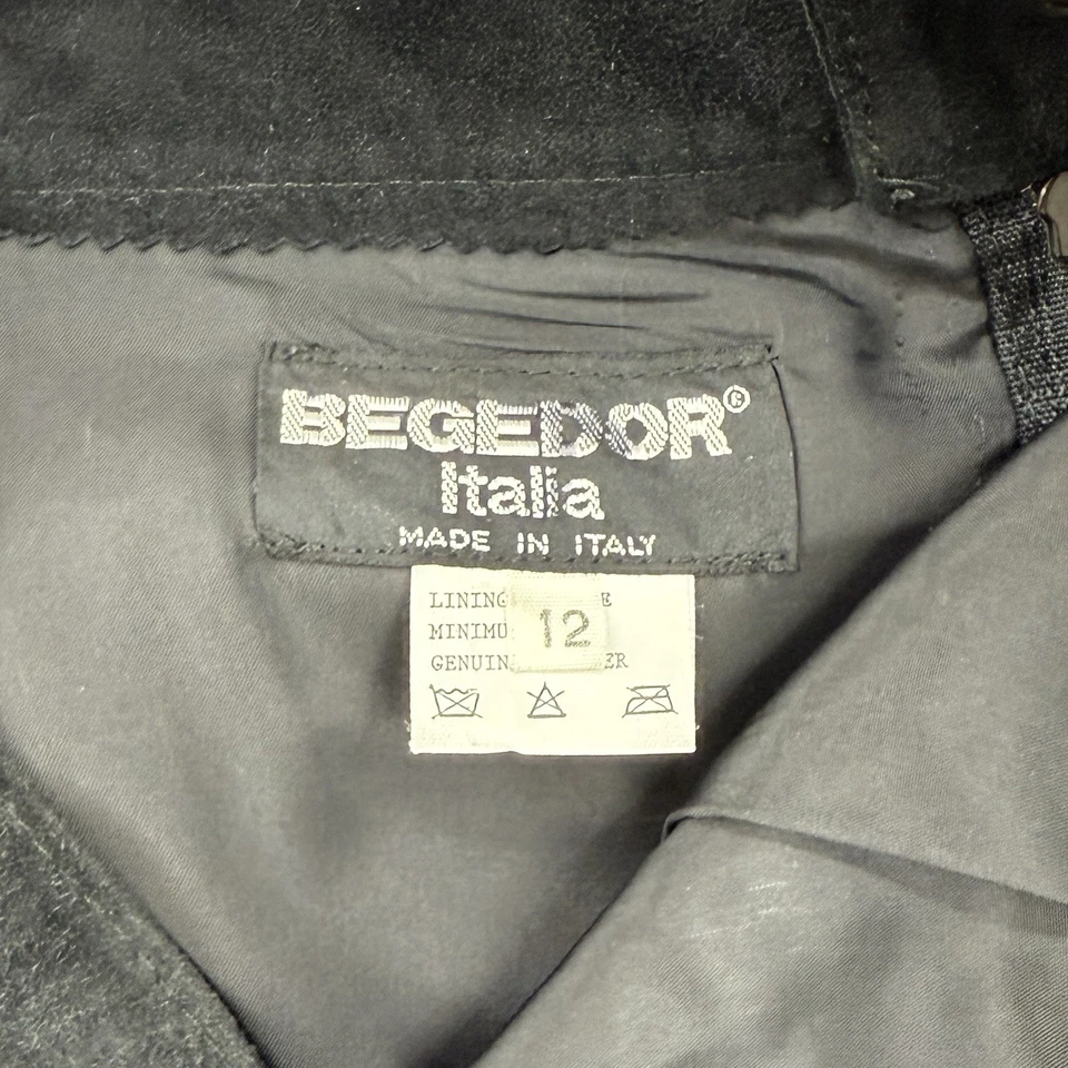 Falda de gamuza Begedor Italia de colección para mujer 12 cápsulas de cuero sofisticada dinero antiguo Foto 2 de 4