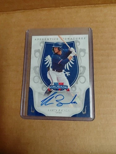 2024 Panini Crusade Baseball Aprentice  Signatures Aaron Zavala￼ Texas Rangers