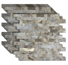 10 Sheets Peel and Stick Backsplash Tile for Kitchen, Self-Adhesive Mosaic Ti...