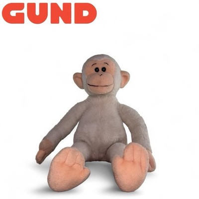 GUND Pee Wee 2627 VINTAGE White Stuffed Monkey Chimp Soft 10  Inches RARE