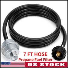 7ft Propane Fuel Filter WITH Hose Connect 20-40 lb Tanks CSA Certified FREE SHIP