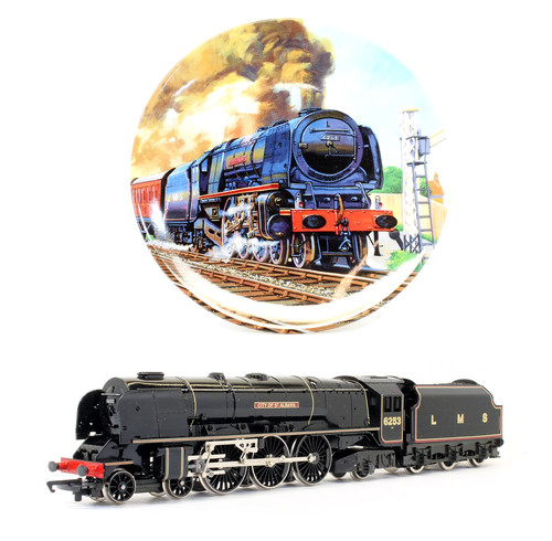 Hornby gebrauchte R459 LMS Black Coronation Klasse 4-6-2 "Stadt St. Albans" 6253 | Condition: Used