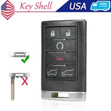 For 2007 - 2014 Cadillac Escalade Keyless Remote Key Fob Cover Case Shell 6btn