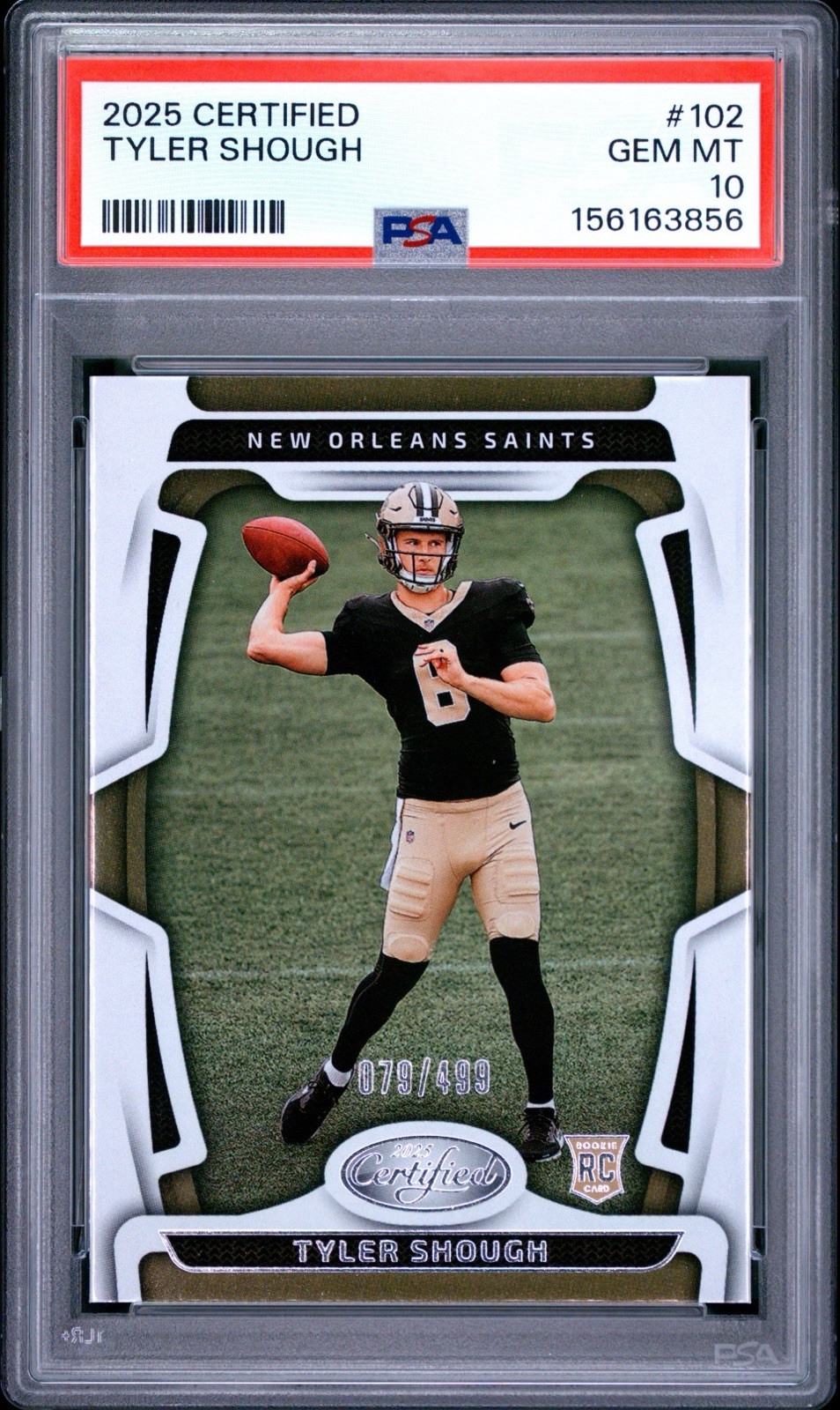 Tyler Shough Panini Certified #102 Base