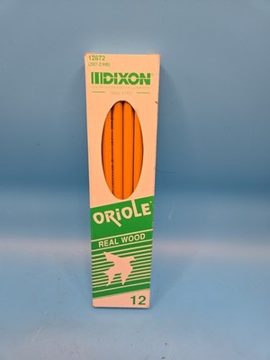 Vintage Dixon Oriole Real Wood 287-2/HB Pencils 12 Pack NOS Made In USA