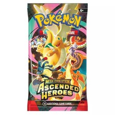 Pokemon Trading Card Game TCG - Mega Evolution: Ascended Heroes 10-Card Booster