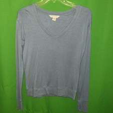 6605 NWOT ATHLETA x-small blue pullover light sweatshirt super soft stretch tee
