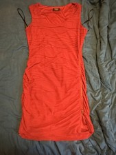 Rust Colored XL  Mini Dress By Guess Stretchy With Side Zipper Accent