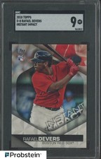 2018 Topps Instant Impact #II8 Rafael Devers Boston Red Sox RC Rookie SGC 9